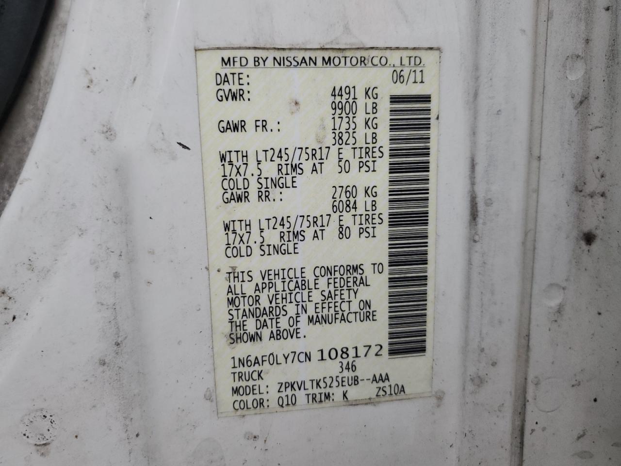 Nissan Nv 2500 Image 13