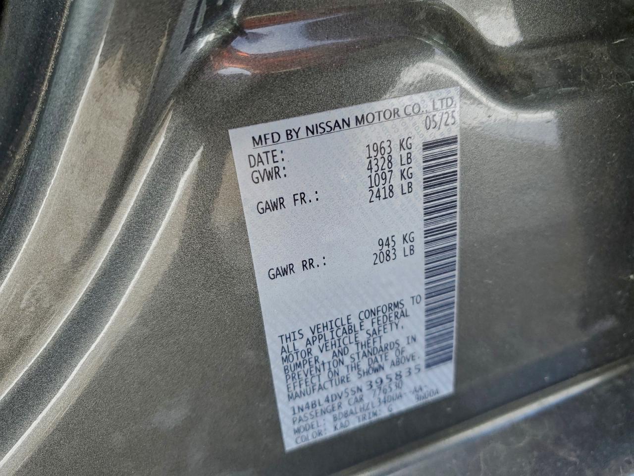 Nissan Altima Sv Image 8