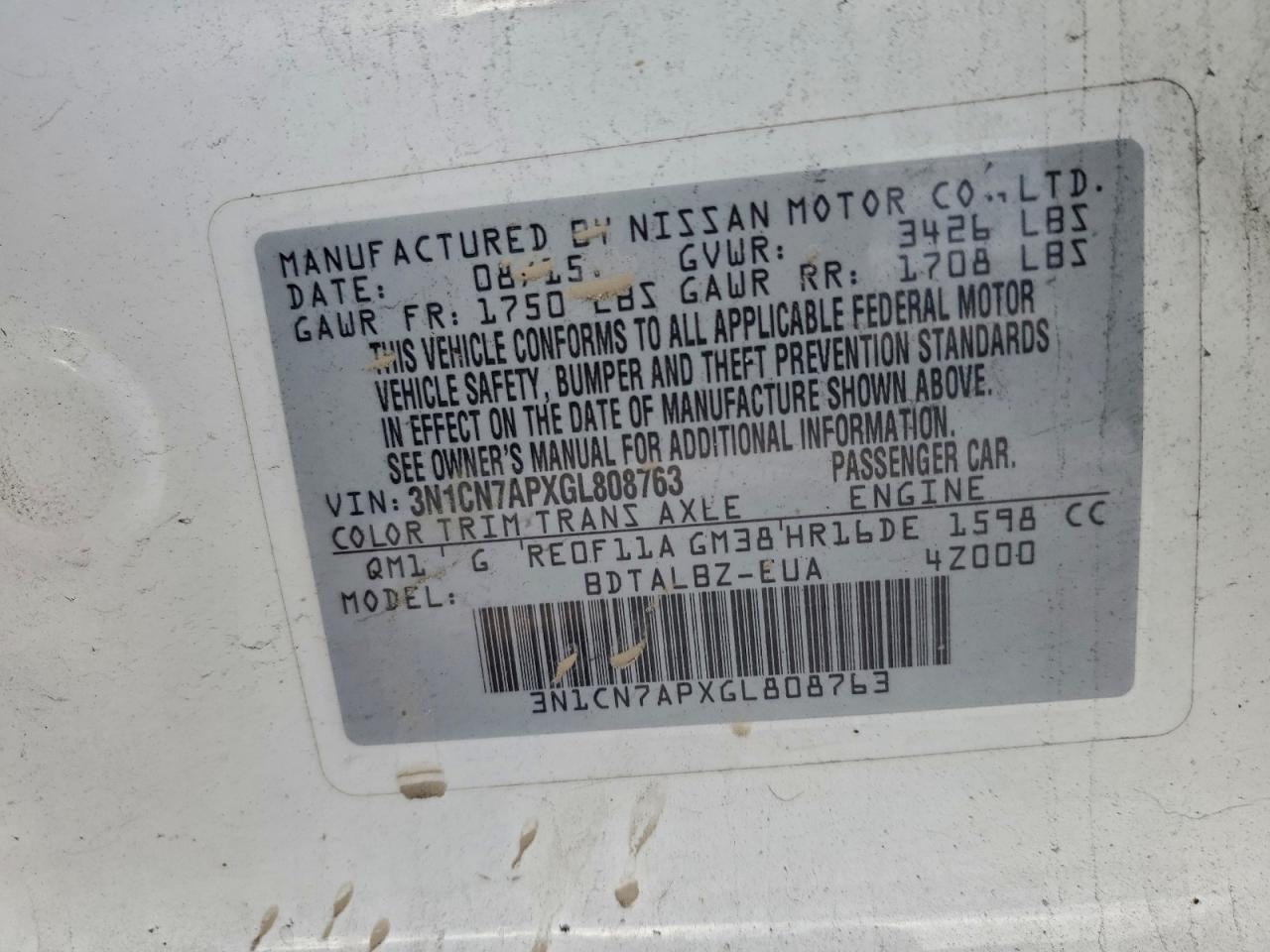 Nissan Versa S Image 10