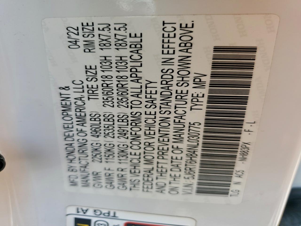 Honda Crv Exl Image 7