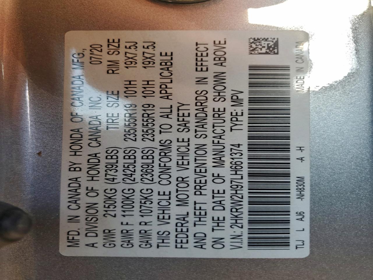 Honda Crv Touring Image 12