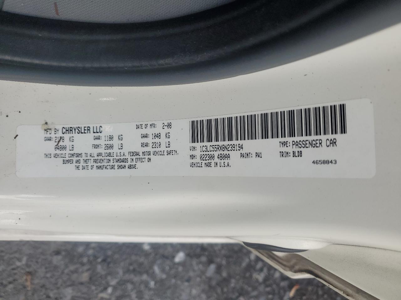 Chrysler Sebring Touring Image 11